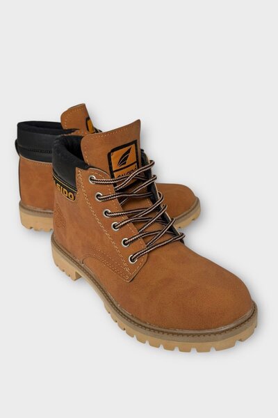 Liger Unisex Winter Cold-Proof Non-Slip Sole Casual Lace-Up Boots Cinnamon
