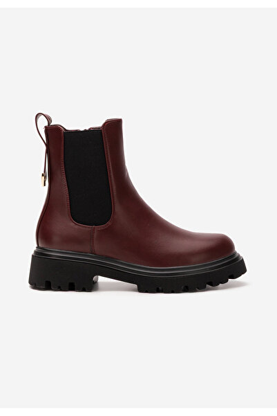 B T Shoes dámské kotníková obuv Alidea bordo