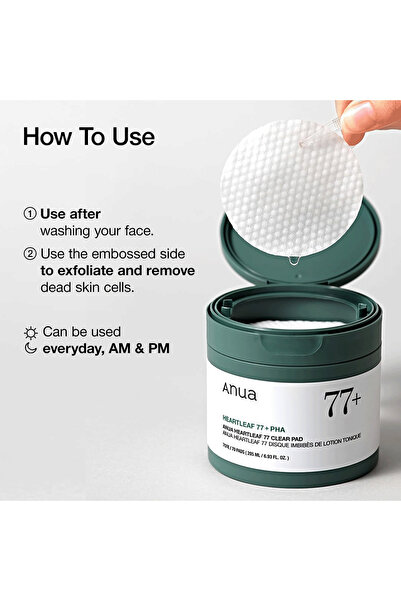 ANUA Heartleaf 77% Toner Pad - 160 g