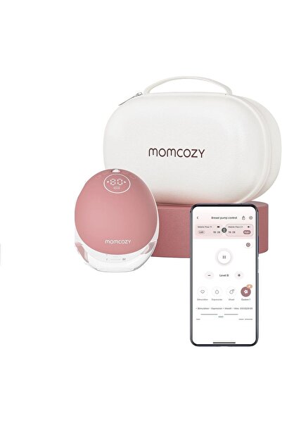 Momcozy - مضخة الثدي الفردية Mobile Flow بدون استخدام اليدين M9 - كستنائي