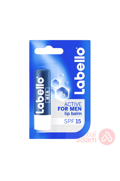 LABELLO ACTIVE FOR MEN 4.8GM (DARK BLUE)