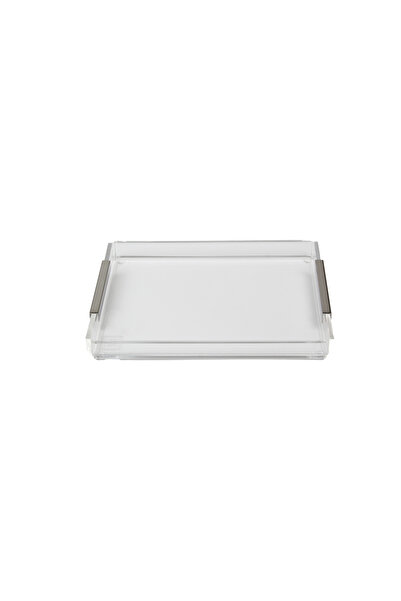 Esra Turan Design Gümüş Detaylı Orta Boy Tepsi