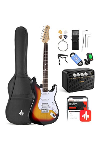 Donner DST-100S ST Elektro Gitar Seti (Sunburst)
