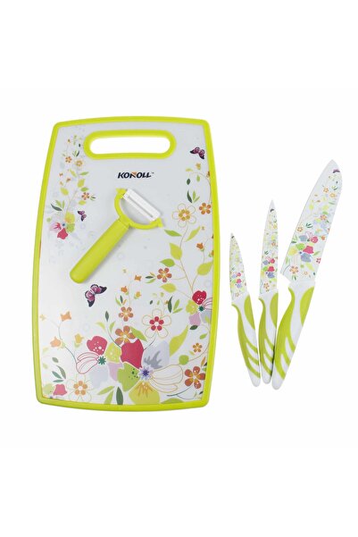 Z-Tools Комплект дъска за рязане + ножове + белачка за зеленчуци (5 части) 1596