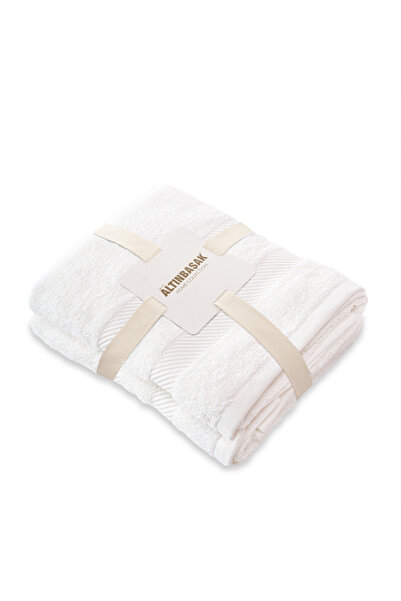 Altınbaşak Nori 100% Cotton 2-Piece Hand Towel Set 50 X 90 Ecru