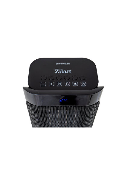 Zilan Ceramic Tower Heater, 2000W Power, Automatic Oscillation, 8H Timer, Remote Control ZLN2045
