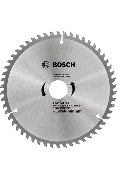 Bosch Alüminyum İçin Eco Daire Testere 190x30mm 54 Diş
