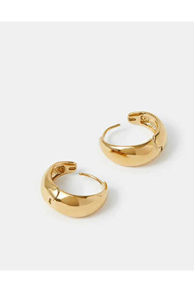 Accessorize Z Chunky Küpe Altın Kaplama