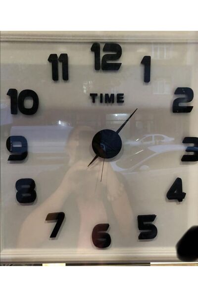 EHA LAZER 3D Pleksi Siyah Türkçe Saat 90 cm