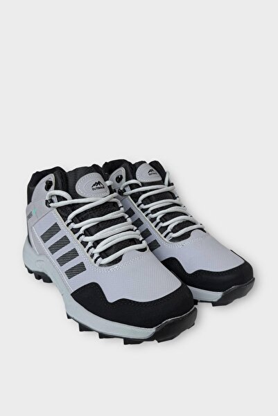 Liger Ανδρικές μπότες για πεζοπορία και υπαίθρια χρήση, ανθεκτικές στο κρύο, αντιολισθητικές, ΓΚΡΙ - ΜΑΥΡΟ