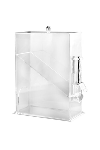 Raki Dispenser cereale,fulgi de porumb,RAKI,policarbonat 15x32xh43cm