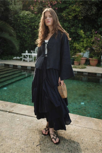 nslook Concept Store Hooopstore - Boho Çapraz Katlı Vual Etek