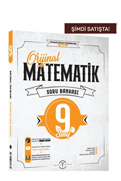 Orijinal Yayınları 9.Sınıf Orijinal Matematik Soru Bankası %100 Yeni Müfredat...