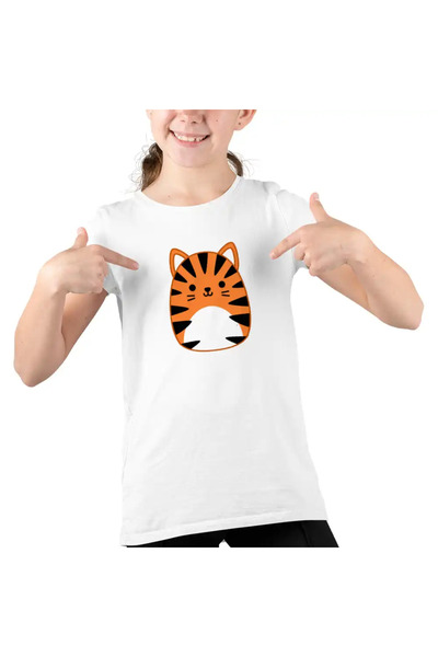 OEM Детска тениска Squishmallows Jungle Tiger за момичета