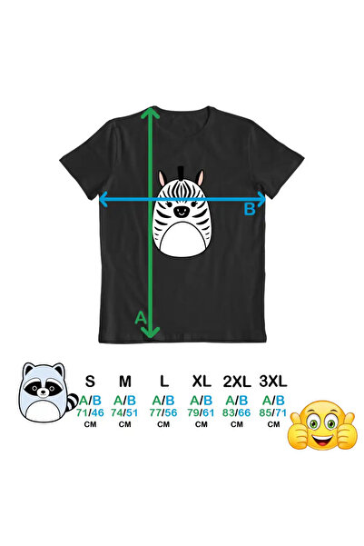 OEM Men's T-Shirt Squishmallows Zebra Africa