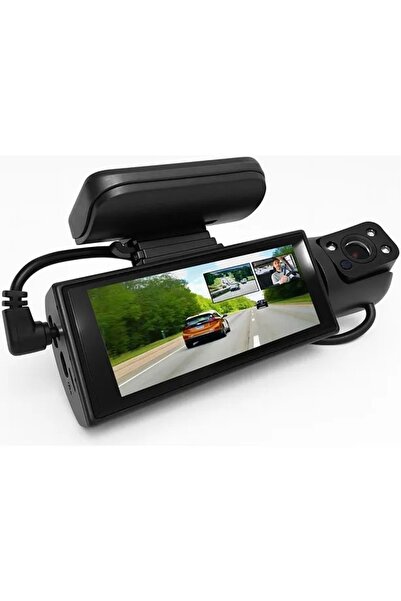 pukotech M8 Çift Kameralı Araç Içi Kamera – 1080P Full Hd, Gece Görüşü, G-Sensör, Park Modu, 3.16” Ekran