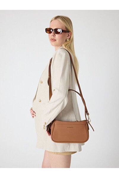 Meskanto Baget Genuine Leather Double Color Strap Hand and Shoulder Bag