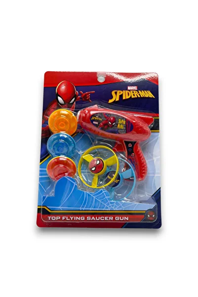 Marvel Spider-Man Disc Shooter Toy – Flying Saucer Gun with 3 Discs for Kids