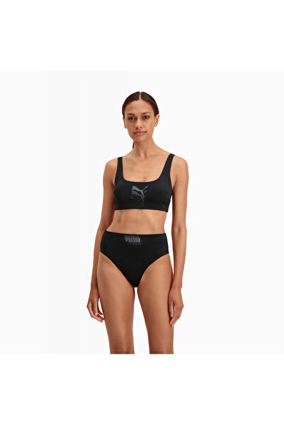 LİCENCE بيكيني سباحة نسائي برقبة دائرية - أسود