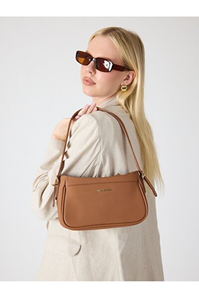 Meskanto Baget Genuine Leather Double Color Strap Hand and Shoulder Bag