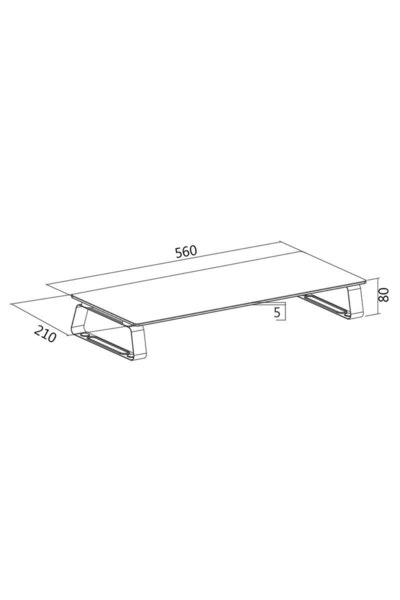 LogiLink TV TABLE, for 1 flat TV/monitor, curved, max. 56 inch diag., fixed, max. 20 Kg, "BP0027"
