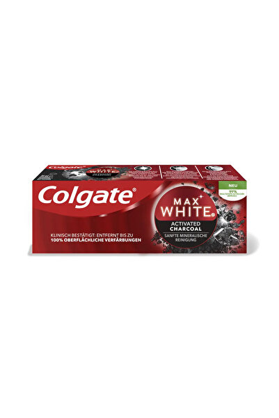 Colgate Pasta de dinti Max White Charcoal, 20 ml
