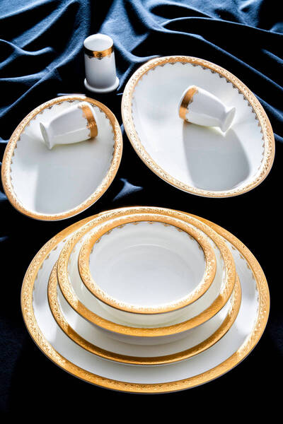 ACAR Valiere 12 Kişilik 58 Parça Yemek Takımı