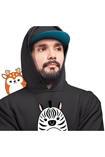 OEM Men's Hoodie Squishmallows Zebra Africa