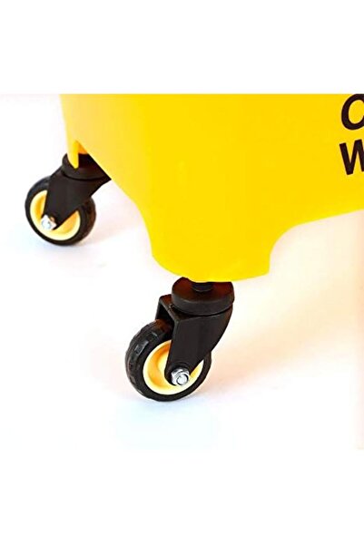 Generic 20-liter cleaning trolley with press system and mop bucket for hotel cleaning