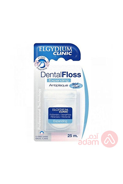 Elgydium خيط تنظيف الأسنان المتوسع بنكهة النعناع 25 مل