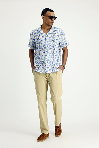 Kiğılı Regular Fit Likralı Beli Lastikli İpli Pileli Pantolon