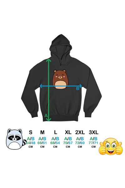 OEM Women's Sweatshirt Squishmallows Brown Bear