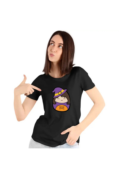 OEM Women's T-Shirt Squishmallows Halloween Witch