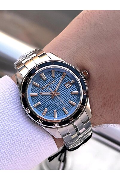 Quantum İtalyan Bileklik Setli 2 Yıl Garantili Suya Dayanıklı Çelik Kordon Renk Atma Yapmaz VS.BLKT