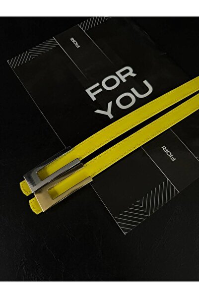 Fiori 2-Piece Design Buckle Thin Women's Belt, Coat Belt, Shirt Belt, Dress Belt