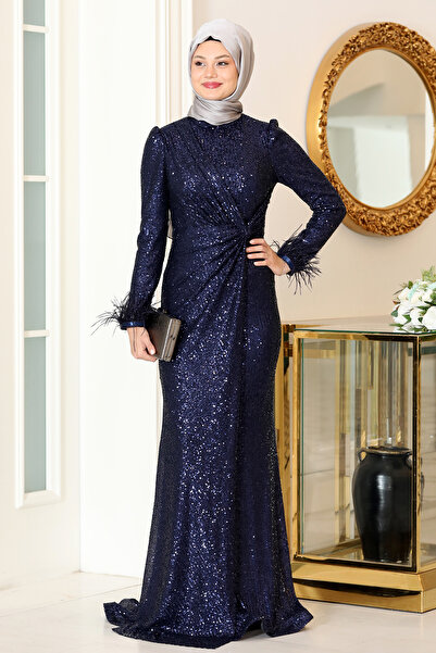 Raika Moda Sparkly Plus Size Huma Hijab Evening Dress