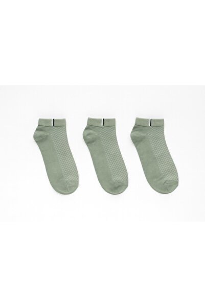 Plus Scorpion Ανδρικές κάλτσες από βαμβακερό αθλητικό παπούτσια 3 συσκευασίες – Μέγεθος 40-44 – Μπλε / Γκρι / Πράσινο – Αναπνεύσιμο