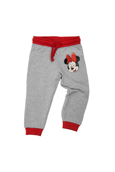 Minnie Mouse Girls' sweatpants, gray, 98-104 cm, Minnie Mouse, Disney