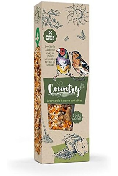 Witte Molen ويت مولين كونتري وجبة خفيفة من اعواد التفاح والسمسم لطيور الفنش60g
