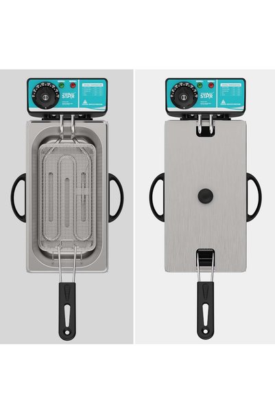 WINNINGSTAR Winning Star Electric Fryer, 4L Capacity, Non-Stick Surface, 2000W, Model ST-9203