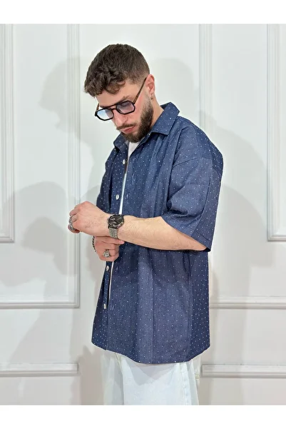 Urban Collection Baggy Shirt with Rhinestones