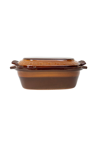 Z-Tools Oală romană ceramică, capacitate 6l, 41x27x16cm, maro EXT10364