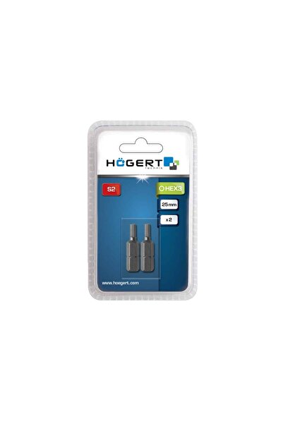 HOEGERT Set 2 bucati, bit-uri pentru surubelnita, H3, 25mm HOGERT HT1S343