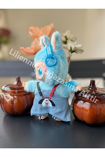 LİLİ ENNEE Lilienne Elbiseli Labubu Anahtarlık ( Görselin aynısı gönderilecektir. )