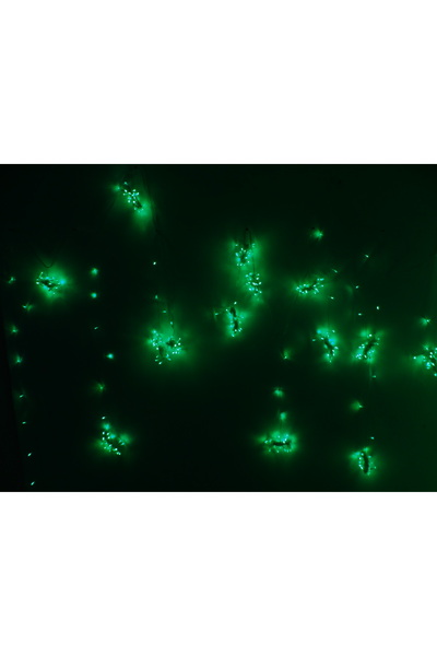 SDX Market Instalație de perdea luminoasă 6 m x 3 m, Verde, 600 LED-uri, SDX,...