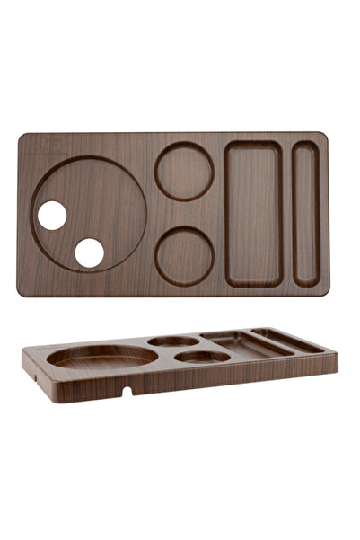 Raki Welcome tray, serving hot drinks, RAKI, 42x22xh2.8cm, melamine with wood...