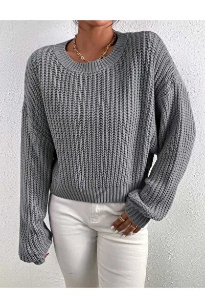 FIRAT kadın Selanik Örgü Sıfır Yaka Kadın Kazak