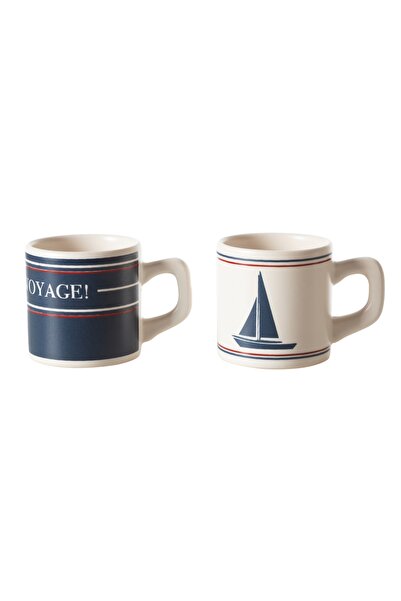 Mudo Home Sail 2-Piece Coffee Cup Set - 110 ml