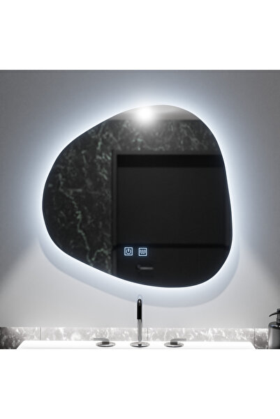 Alessandro DESIGN Oglinda LED Organica 60x60cm, Duna Touch, Sistem Dezaburire...