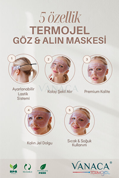 Vanaca Grup Termojel Göz Ve Burun Maskesi, Burun Ameliyatı Sonrası Ödem Morluk ve Şişlik Giderici